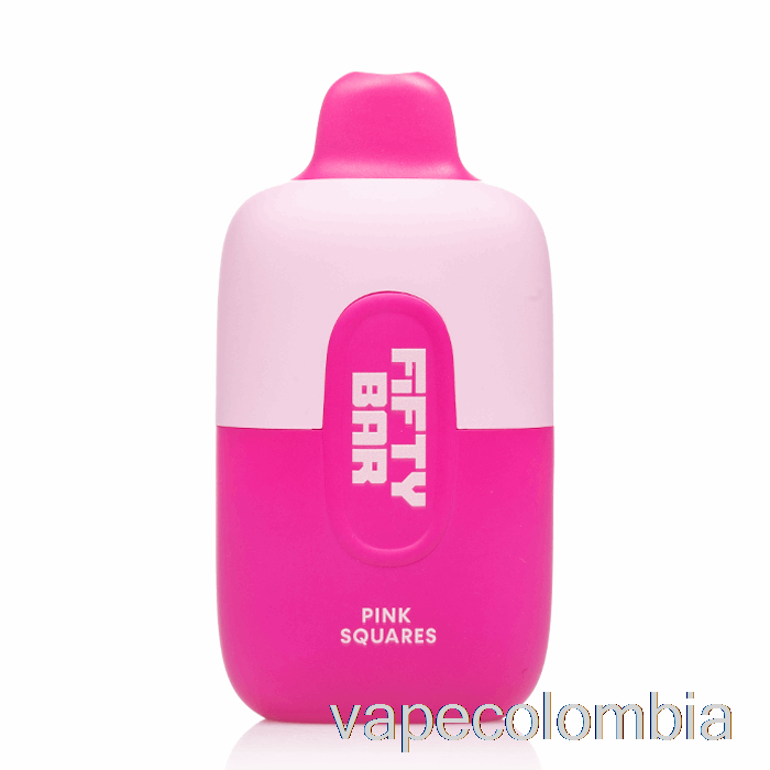 Vape Desechable Cincuenta Barra 6500 Cuadrados Rosa Desechables